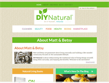 Tablet Screenshot of diynatural.com